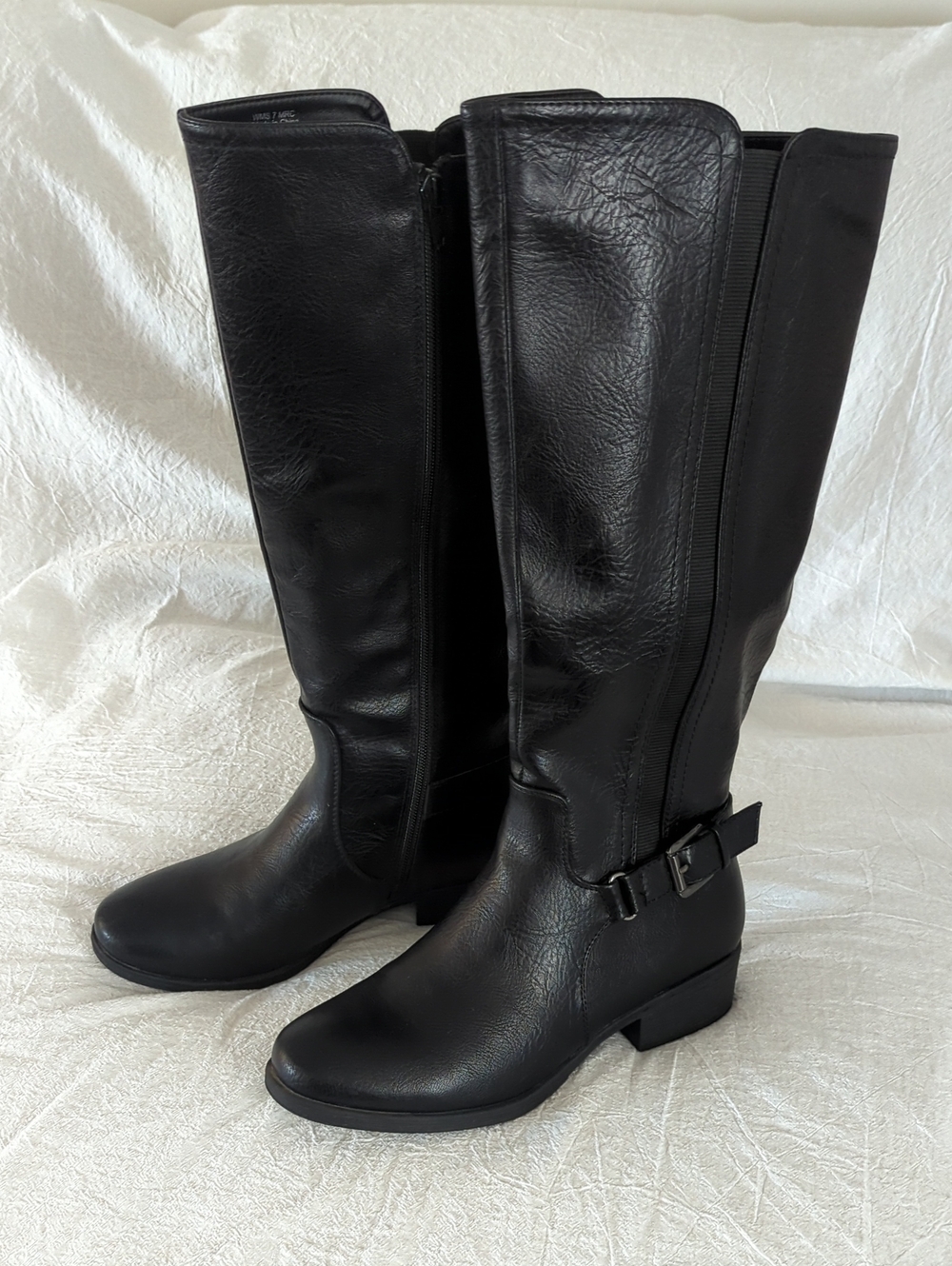 Croft & Barrow Karaa Black Knee-High Riding Boots Size 7 M